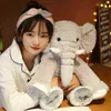 1pc 45cm Soft Elephant Plush Cushion Toys Cutdles Baby Plush Doll Doll Sussen Toys Ldren Gift J220729