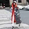 Casacos de Trench das Mulheres Feminino Plus Veludo Casaco Casual Mulheres Inverno Solto Parkas Coreano Com Capuz Outerwear Neve Desgaste Longo Puffer Bomber Básico