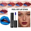 Lip Gloss Amazing Peel Off Liquid Lipstick Non-Stick Cup Tear Wonder Reveal Red & Blading Tint Of E5Z4
