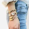 Strand Amaiyllis Handmade Shell Knotted Lace-UP Bracelet Bangle For Women Boho Seasnail Charm Statement Rope Chain Wrap