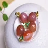 Pendant Necklaces Jumbo Jewelry Made Pine Bead Carrot-Shaped DIY Red Agate Wholesale Elegant Ladies 1PC