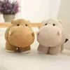 202535cm Mini Head Hippo Elephant Cuddle Soft Cartoon Animal Hippo Gevulde pop Cute Decoration Baby Ldren Gift J220729