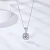 7xvk W21w Pendant Necklaces Manufacturer Supplier Square 1ct 6.5mm d Moissanite Necklace S925 Jewelry Women Gift