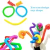 Altri giocattoli Fidget Plastic Pop Tube Bobina per bambini Cerchio magico creativo Divertente giocattolo pieghevole educativo per lo sviluppo precoce 221125