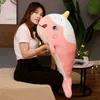 Creative Funny 1PC 506580cm Plush Animals Ice Shark Dolls Super Soft Whale Toy Cuddly Peluche för LDREN Födelsedagspresent J220729