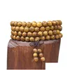 Beaded Gold Teak 8Mm 6Mm 108 Beads Bracelets And Strands Mens Womens Jewelry Manufacturers Wholesale Run Drop Delivery Dhgarden Dhd36