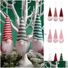 Рождественские украшения рождественские украшения 3pcs/Set Tree украшения розовая плюшевая куколка Подвеска Подвеска больше подарка на дом украшение 16 dhrmw