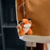 11 cm relleno lindo tigre leopardo peluche colgante juguete relleno bosque animal pop llaveros niños ldren dibujos animados regalo de cumpleaños J220729