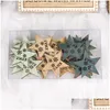 Christmas Decorations Christmas Decorations 24Pcs Year 2022 Angel Wooden Pendants Star Xmas Tree Diy For Home Kids Gift Hanging Drop Dhb5R