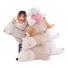 35110Cm Kawaii Habillé Ours Polaire Câlins Grande Taille Super Doux Animal Oreiller Dormir Oreiller Câlin enfant J220729