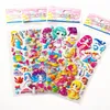 Autocollants pour enfants 10SheetS Girls Cartoon Dress Up 3D Bubble Fashion Children PVC pour livre d'ordinateurs portables