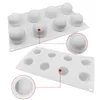 Moldes de cozimento Bola 3D Bola redonda Meia esfera Moldes de silicone para Pudim Diy Mousse Chocolate Cake Mold Kitchen Acessórios Ferramentas