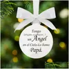 Christmas Decorations Christmas Decorations Memorial Ornament Sympathy Gift Angel Heaven Memory Mother Keepsake Mom Charm Giftchrist Dhj0K