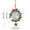 Juldekorationer Juldekorationer Frame Ornament 2022 3.9x3.6in Wreath Po Tree For Baby Drop Delivery Home Garden Festive DHHZS