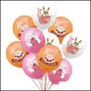 Autres fournitures de fête festive Joyeux ballons de Pâques 12 pouces en caoutchouc lapin imprimé latex décor de fête à la maison enfants ballon 185 N2 Drop Del Dhoea