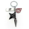 Kunai Shuriken Konoha Ninja Keychains for Bags Men Key cadeias colhedas anime bugigangas keyring narutos acessórios femininos backpacks de jóias presentes