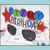 Other Event Party Supplies Its My Birthday Sunglasses Banquet Decorate Creative Funny Glasses Siery Masquerade Ball Prop Event Par Dhxpj