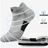 3 pairs Large Size Sport Ankle Socks Thick Terry Cotton Breathable Black White Low Cut Outdoor Running No Show Travel Socks Womens Mens