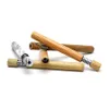 New wood grain press spring Metal Mini Pipe portable easy to clean small pipe snuff pipes