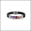 Andere feestelijke feestbenodigdheden Partijbenodigdheden US Donald Trump armband houden Amerika Great Roestvrij staal Sile Polsband usa Support Dh46L