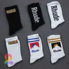 Chaussettes pour hommes Chaussettes pour hommes Qualité Haute Rhude Coton Européen Américain Street Trend Hommes Femmes Simple Lettre Couple In-Tube H0911 2