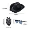 Beretti Cowboy Hat occhiali Bandana Bridal Party Cowgirl Bachelorette Customing Drop