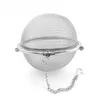 Stainless Steel Tea Pot Infuser Sphere Locking Spice Tea Ball Strainer Mesh Infusers Strainers Filter Infusor Tool FY3573 JN21