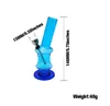 Cross-border pipes 5.9inches sales of transparent tape base acrylic BONG plastic water pipe mini size portable smoking set