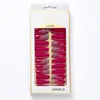 Druk op nagel Franse valse nagels herbruikbare lange mat glazuur volledige cover gradi￫nt tips nep -verlengtips ballet dragen