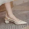 Dress Shoes 2023 Italian Luxury Brands Designer Fashion Women's Dubai Party High Quality 2022 Medium Heel D/OR Sandals Summer