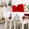 Chair Covers 2Pcs/lot Christmas Cover Santa Claus & Mother Party Cartoon Coverings Non-woven Fabrics Wholesale FG1365