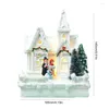 Decorazioni Natalizie Decorazioni Natalizie Villaggio Uropeo Bianco Splendida Costruzione Di Case Resina Per Le Vacanze Ornamento Per L'albero Di Natale Regalo Anno Dh9Zf