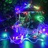 Stringhe Ghirlande natalizie Ghirlande di luci a LED 1M 100M Decorazioni di illuminazione natalizia per la casa Giardino Matrimonio Decorazioni per interni all'aperto