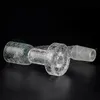 Unhas Banger de quartzo de borda chanfrada de fumaça totalmente soldadas com jato de areia com embalagem para Dab Rigs Bong de vidro