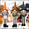 Другая праздничная вечеринка поставляет Halloween Long Leg Rudolph Dolls, украшайте вечеринку без безлижных усов, украшения плюшевые гномы кукла DHR87