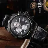 Chronograph AAAAA Luxe horloges voor Men Mechanics Polshorge Century Brand Men's Alloy 6-Pins Full Working 5H4P Designer