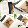 Подарочная упаковка 24x18x0.7cm Подарки Обертывание больших Kraft po evvelope postcard box ucled case Белая бумага Подарочные конверты для шелкового шарфа с DHBL8