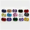 Pedras preciosas 1pcs por cores Total 15pcs tamanho 4x6mm 10x12mm forma oval