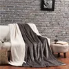 Одеяла шерстяная шерсть одеяло Держенная зимняя кровать с двусторонней одеждой