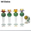 Porte-herbes Accessoires pour fumer colorés Bol en verre de 82 mm de hauteur et de 25 mm de diamètre pour bongs et conduites d'eau Dab Rigs