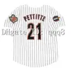 College Baseball Wears Maglia da baseball Houston vintage 2005 46 Andy Pettitte 15 Carlos Beltran 54 Brad Lidge 21 Andy Pettitte 9 Hunter Pence Maglie grigie bianche rosse