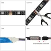 2M LED Şerit RGB 5050 SMD DC5V TV arka ışığı için Renk Değişim Bant USB Strip Işığı 24Keys Uzaktan Kumanda Yatak Odası Dekorasyonu