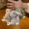 15 cm cartoon konijn pluche speelgoed gevuld zacht mooi hanglank konijn keyan cadeau voor kindmeisjes schattige donzige pop peluche J220729