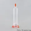 Limspruta container luft distribution 30cc självhäftande sprutor fat ärm kolvhögskåpor topphattar