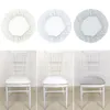 Chair Covers Solid Color Bar Stool Cover Elastic Dining Round With Back Stretch Seat Protector Case El Banquet Wedding Decor