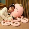 1 unid 80100 cm hermoso pulpo abrazos dibujos animados calamar almohada juguetes relleno suave animal dormir almohada para bebés niños regalos de cumpleaños J220729