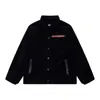 Kvinnorjackor Designer P22 Autumn and Winter New Fashion Classic Red Label Men's Warm M￥ngsidig Lamb Fleece Coat 6Q48