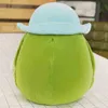 Leuke pluche speelgoed avocado -pop met met hoed gevuld fruitvoedsel kawaii avocado kussen schattige zachte pop voor ldren slaapkamer decor kussen J220729