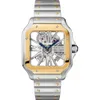 Zegarek męski Hollow Out Kwarc Watch Watch Fashion Wygląd importowany styl designerski materiału ze stali nierdzewnej