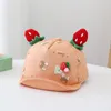 Bérets 2022 Casquettes de printemps Casquettes de printemps pour enfants Accessoires de fraises Chapeau de baseball réglable pour bébés garçons filles chapeaux de soleil snapback